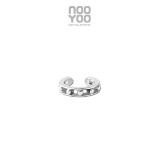 NooYoo ต่างหูสำหรับผิวแพ้ง่าย Ear cuff Ball Bearing Ear cuff Surgical Steel