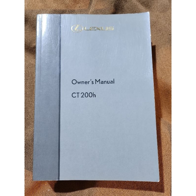 lexus owner's manual ct200h