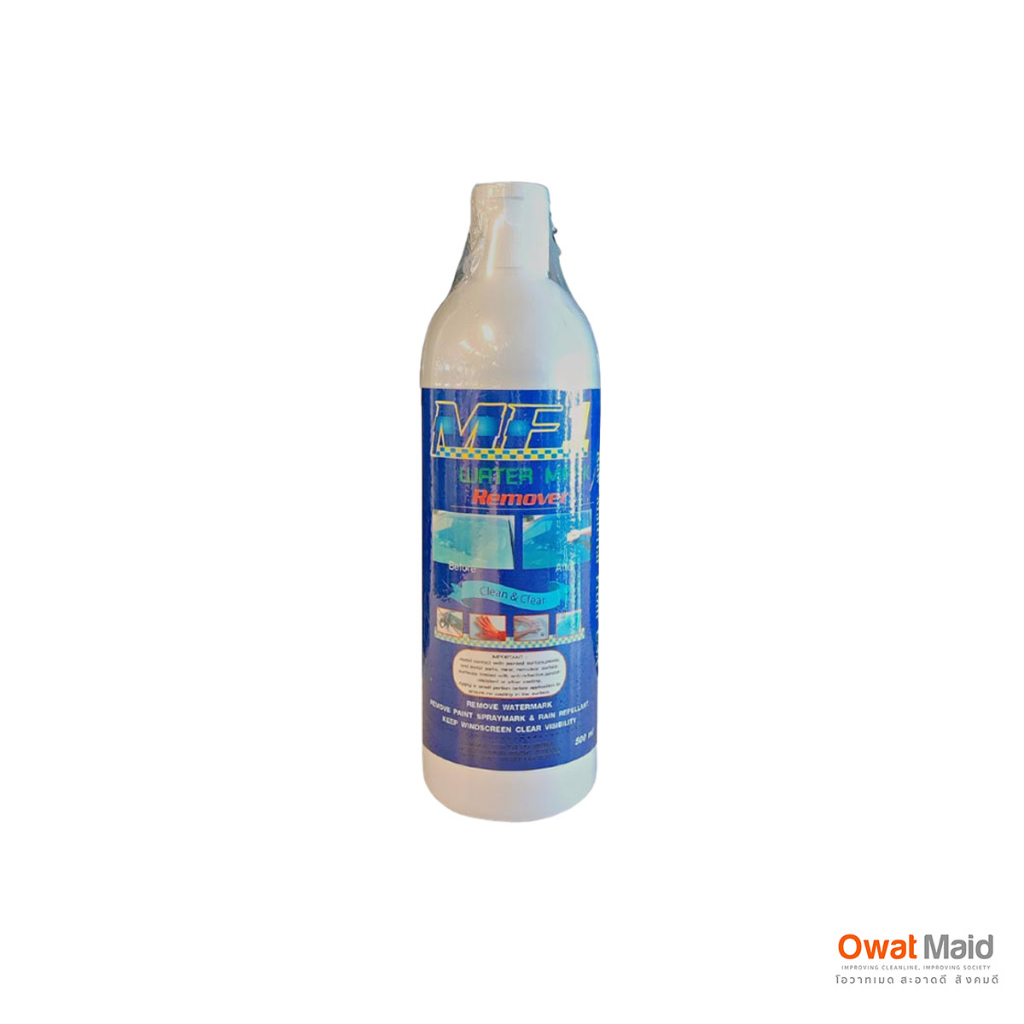 น้ำยาเช็ดกระจก คราบตะกรันน้ำ MF1 Water Mark  ผลิตภัณฑ์นำเข้าจากอเมริกา ขนาด 500 ml.