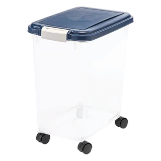 [90082] Kanimal Airtight Pet Food Container ถังเก็บอาหารเม็ด ถังอาหารมีล้อ 10 - 12 Kg. (ความจุ 30 ลิตร)