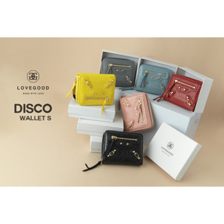 [ LoveGood ] Disco wallet S  กระเป๋าสตางค์หนังแกะแท้ มี Texture ยับ ลายสวย เป็นเอกลักษณ์  มีความน่ารัก เท่ห์ในตัว