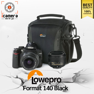 Lowepro Bag Format 140 Black - กระเป๋ากล้อง DSLR มิลเรอร์เลส กล้องวิดีโอขนาดเล็ก กล้อง ActionCam ฯลฯ
