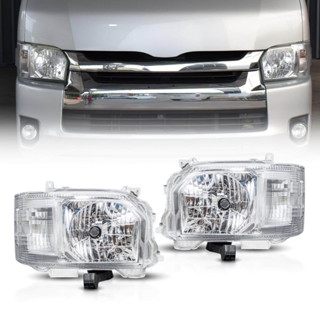 Hiace Headlight Hiaceไฟหน้า โคมไฟหัว for Toyota COMMUTER Commuter Hiace 2014-2018 ไฟหน้า ข้างซ้าย ข้างขวา Head Lamp