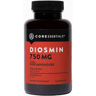 Pure Diosmin 750mg หลอดเลือดดำอักเสบ เส้นเลือดขอด ริดสีดวง Citrus Bioflavonoids for Blood Circulation, Leg Veins Health