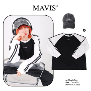 kome.girls กรอกโค้ดลด 45.- 🏷꒰KOMESEP45꒱เสื้อแขนยาวโอเวอร์ไซส์ รุ่น Mavis top