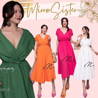 MiRRoRSiSTERs VeRaNDA V. DReSS #21201.2 เดรสแขนกุด เดรสใส่ได้ทุกวัน เดรสสาวอวบ เดรสสีสันสดใส