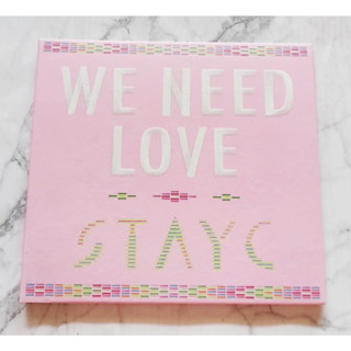 อัลบั้ม STAYC - WE NEED LOVE Album เวอร์ Digipack แกะแล้ว ไม่มีการ์ด พร้อมส่ง CD Kpop