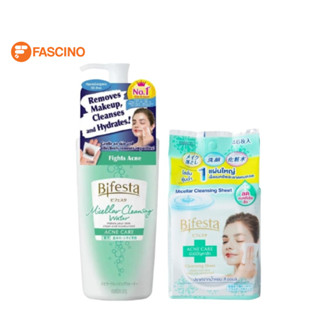 Bifesta Micellar Cleansing Water Acne Care 400ml [Free Micellar Cleansing Acne Care 46 Sheets]