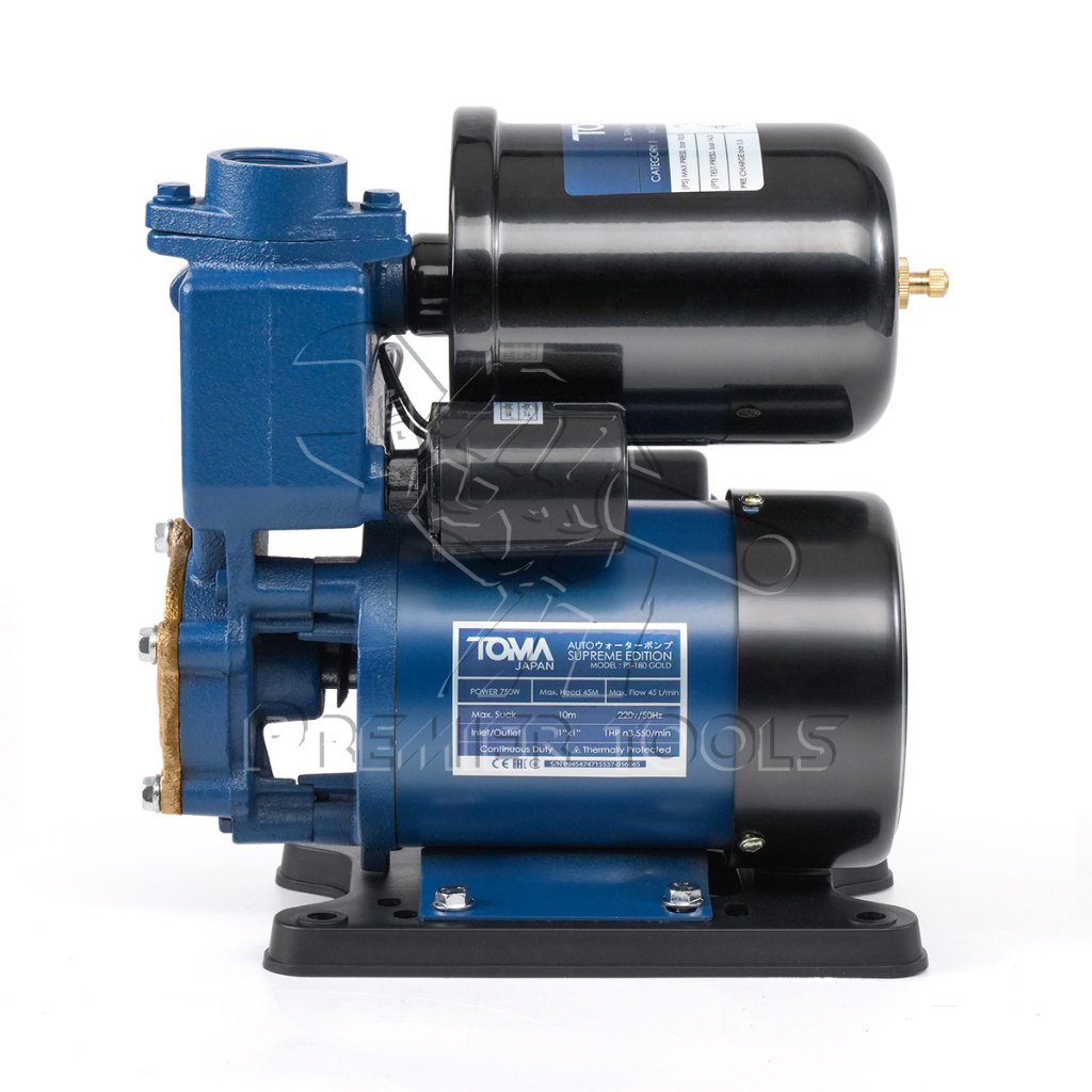 TOMA JAPAN ปั๊มน้ำออโต้ ปั๊มน้ำอัตโนมัติ ปั๊มน้ำ 750W รุ่นใหม่ PS-180 Gold ปั๊มเปลือย ปั๊มน้ำบ้าน ปั้มน้ำ ปั้มน้ำแรงดัน - รูปที่ 2