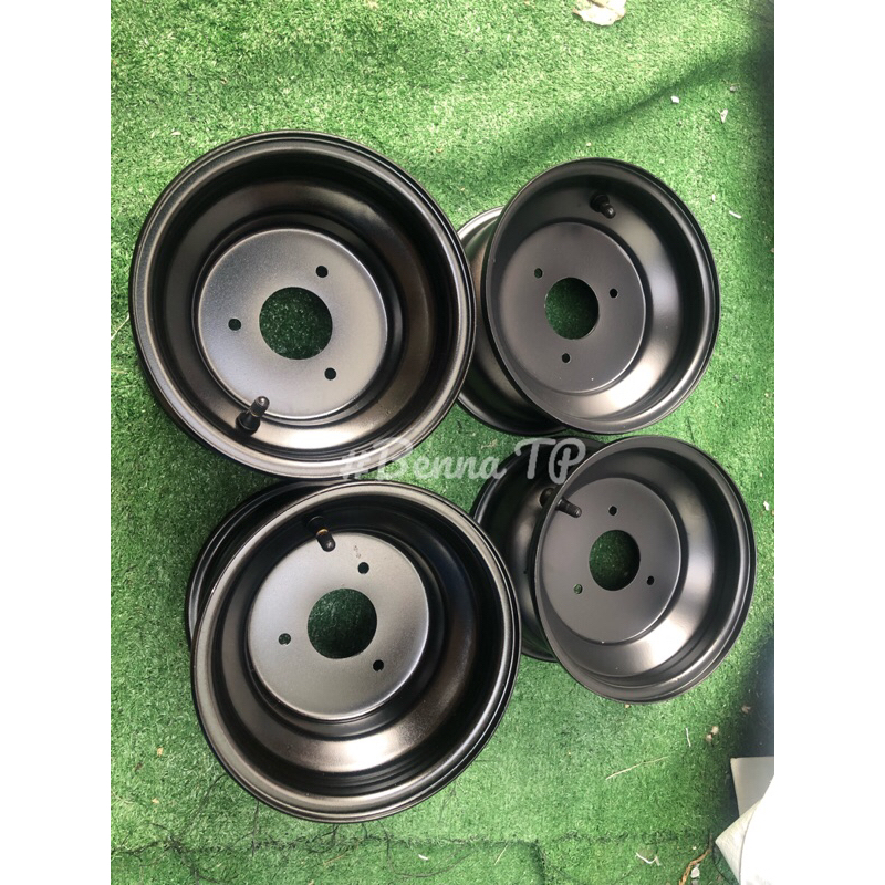 กระทะใส่ยาง19x7-8/18x9.5-8.กระทะATVขอบ8หน้าหลัง3รูกับ4รู.ยางเอทีวีขอบ8 (ราคาต่อ1ใบ)