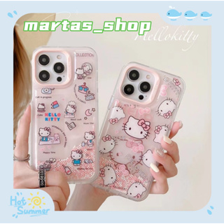 ❤️ส่งของขวัญ❤️ เคสไอโฟน 11 12 13 14 Pro Max กราฟฟิตี HelloKitty กราฟฟิตี ฤดูร้อน ความนิยม Case for iPhone สาวน่ารักหัวใจ