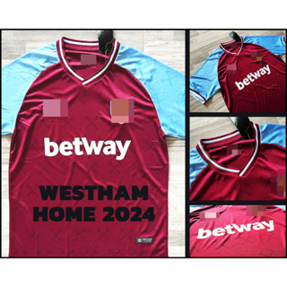 Official เสื้อฟุตบอล เวสแฮม ยูไนเต็ด ชุดเหย้า ฤดูกาล 2023/2024 เกรดแฟนบอล Westham United Home 2023/2024 ( FAN VERSION