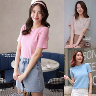 Gi-ants มี2แบบค่ะ **  เสื้อไหมพรมคอกลม/ไหมพรมคอหยัก ผ้าร่องGC-228/GC-214 CARDIGAN_NISTA