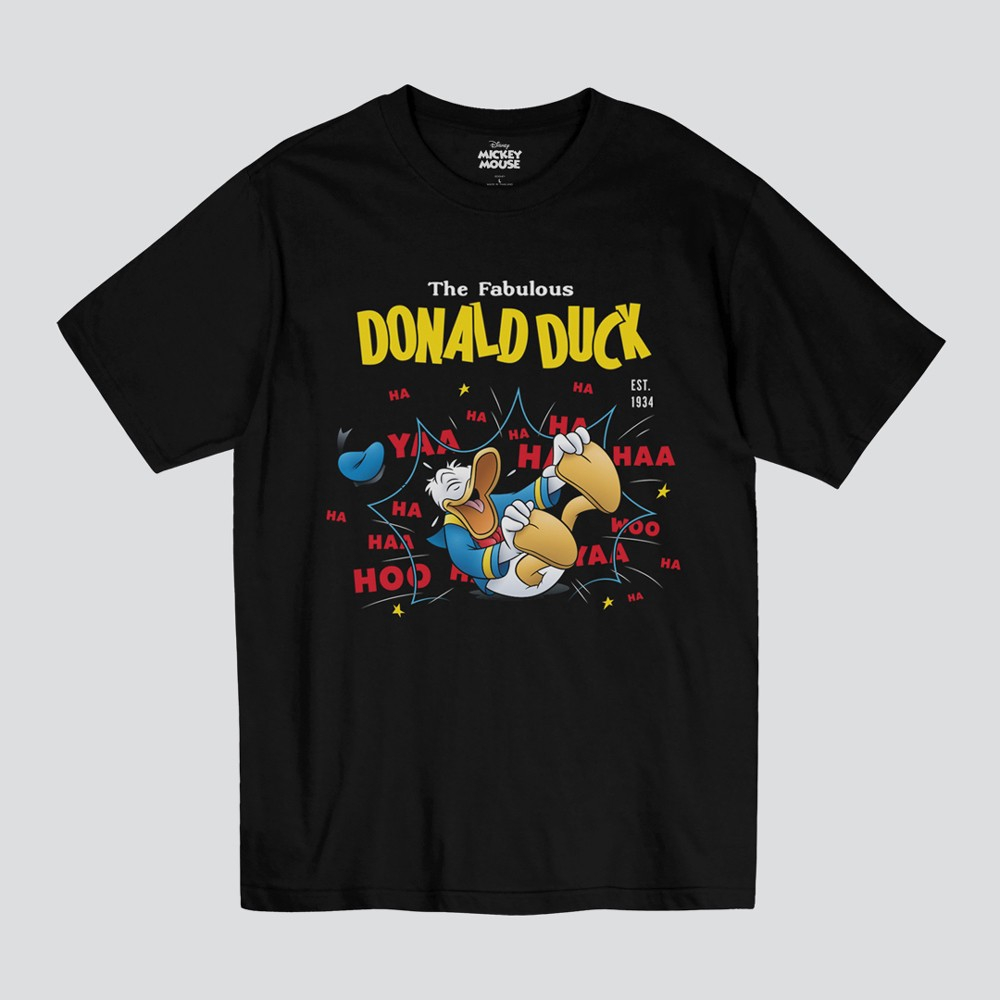 Power 7 Shop เสื้อยืดการ์ตูน Donald Duck  ลิขสิทธ์แท้ DISNEY (MK-097)