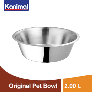 Kanimal Original Pet Bowl ชามอาหาร ชามน้ำ ชามสแตนเลส สำหรับสุนัขและแมว Size S / M / L/ XL (เลือกขนาด)