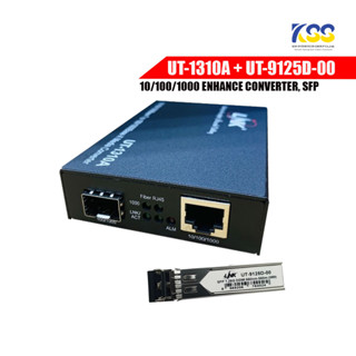 LINK UT-1310A+UT-9125D-00 Fiber Gigabit Media Converter 1-Port RJ45 LC Connector (MM) 1-SFP ประกัน3ปี