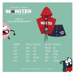 Bunnybabe Monster ไซส์ 2T New ❤️