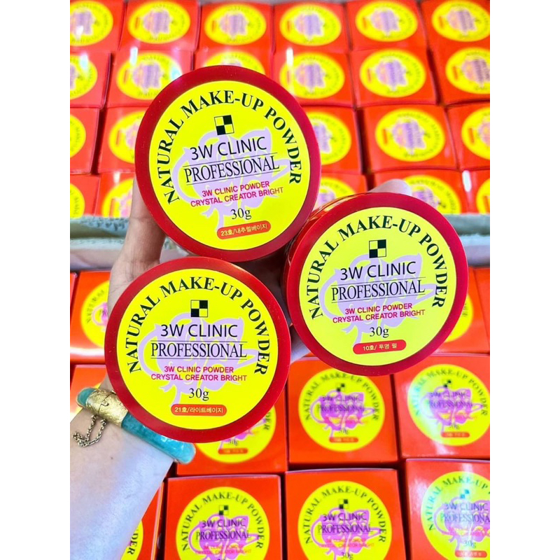 Palgantong Natural Makeup Powder 3W Clinic Professional 30g.