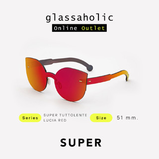 [ลดแรง] แว่นกันแดด SUPER by RETROSUPERFUTURE รุ่น SUPER TUTTOLENTE LUCIA RED ทรงCat Eye ดีไซน์แฟชั่นล้ำสมัย