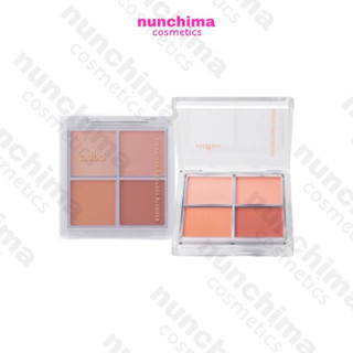 OD1309 ODBO Signature 4 Shades Blusher โอดีบีโอ ซิกเนเจอร์ โฟร์ เฉดส์ บลัชเชอร์ พาเลท ปัดแก้ม 4 สี