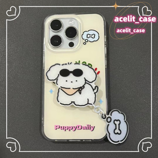 ❤️ส่งของขวัญ❤️ เคสไอโฟน 11 12 13 14 Pro Max ลูกสุนัข หวานเท่ สไตล์คู่รัก ความนิยม น่ารัก Case for iPhone สไตล์วรรณศิลป์