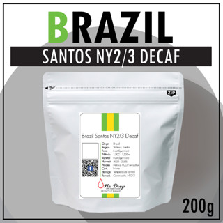 เมล็ดกาแฟคั่ว บราซิล ซานโตส ดีแคฟ  / Brazil Santos NY2/3 Decaf