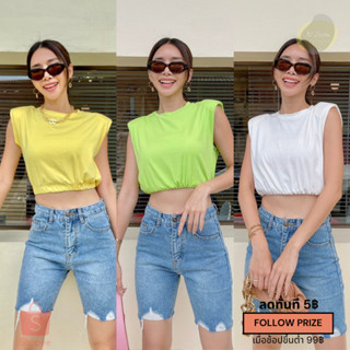 𝙣.𝙨𝙞𝙨𝙩𝙖𝙘𝙡𝙤𝙨𝙚𝙩𝙨 - [Croptop] ❤︎ เสื้อครอปจั๊มเอว สีสันสดใสต้อนรับซัมเมอร์สุดๆ