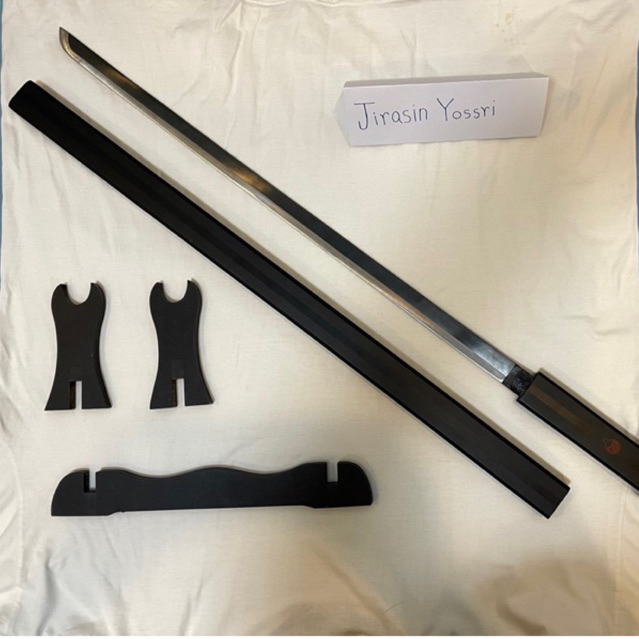 ดาบคาตานะ ดาบซาซึเกะ เหล็ก Uchiha Sasuke Sword Katana Cosplay ยาว 103 ซม. สีดำ จากการ์ตูนเรื่อง นารู