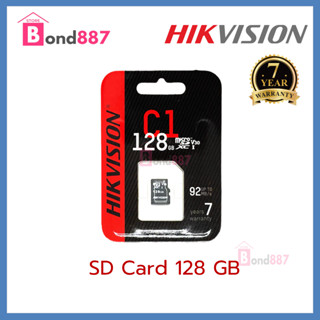 128GB MICRO SD CARD (ไมโครเอสดีการ์ด) HIKVISION (HS-TF-C1(STD)) Class 10 92MB/s (7Y)