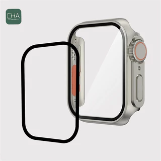 เคสนาฬิกาข้อมือ PC กระจก สําหรับ Apple Watch 40 มม. 41 มม. 45 มม. 44 มม.46mm iWatch 11 10 9 8 7 es 6 5 4 เคสกระจก UUT