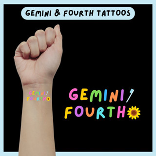 Gemini &amp; Fourth tattoos (แทททูเจมิไนน์โฟ้ด)