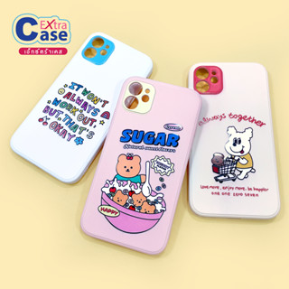 11 เคสนิ่มสีพาสเทล TPU กันเลนส์กล้อง พิมพ์ลายการ์ตูน