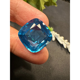 London Blue Topaz 18mm cushion shape hardness 7