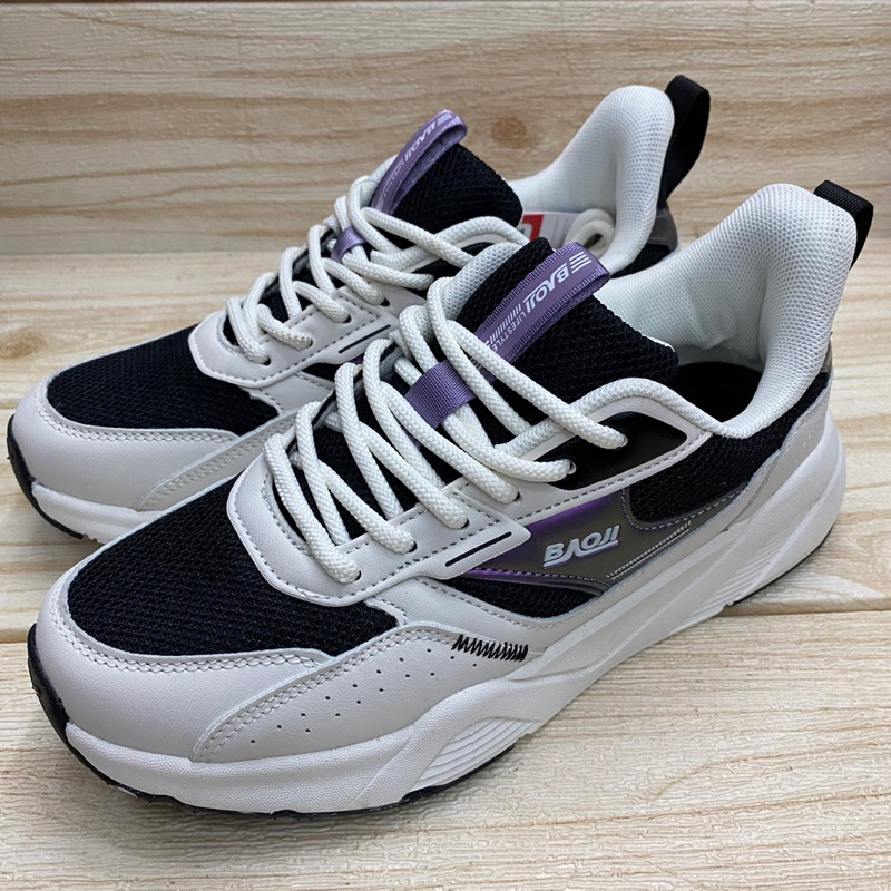 Baoji BJW 986 รองเท้าผ้าใบ (37-41) ขาวฟ้า/ครีมดำ/ครีมเขียว/ขาวน้ำเงิน ลก