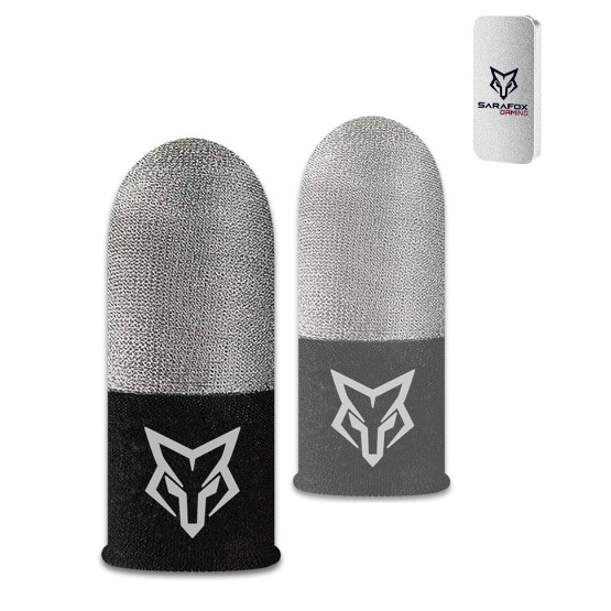 ถุงนิ้วเล่นเกมส์ ถุงมือเล่นเกมส์ แบบไร้ขอบ sarafox V8 พร้อมกล้อง สีขาวสวยงาม  (ของแท้) มีบริการเก็บเงินปลายทาง