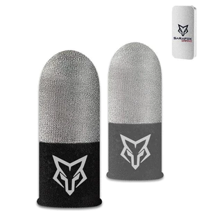 ถุงนิ้วเล่นเกมส์ ถุงมือเล่นเกมส์ แบบไร้ขอบ sarafox V8 1คู่ พร้อมกล้อง สีขาวสวยงาม (ของแท้) มีบริการเก็บเงินปลายทาง