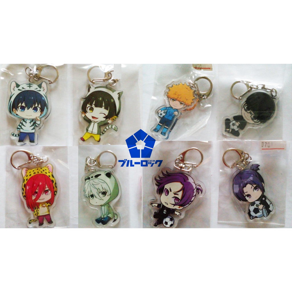 **พร้อมส่งในไทย**พวงกุญแจ  Blue Lock Yukimiya Sae Nagi Rin Isagi (แพ็คใส่กล่อง)