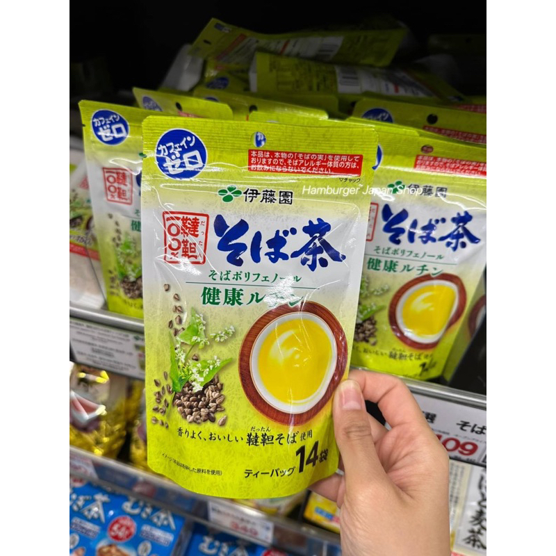 🇯🇵New Itoen Buckwheat & Japanese Tea  อิโตเอ็นชาเขียวและชาบัควีต เพื่อสุขภาพ 14 ถุงชา