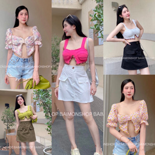 crop..shop งานเสื้อกล้ามลายดอก (มี3งาน) งานน่ารักมากก หรูหราคุณหนูสุดๆ ใส่เที่ยวได้ทุกที่ สมุนสุดๆไปเลยจ้า