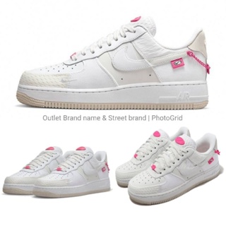 Nike Air Force 1 Low 07 LX Pink Bling Women รองเท้าผ้าใบ ผลิตภัณฑ์ใหม่ มือ 1 ( ของแท้ ) ส่งฟรี