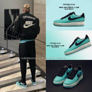 Tiffany &amp; Co. Blue Nike Air Force 1 Low รองเท้าผ้าใบ ชายหญิง ผลิตภัณฑ์ใหม่ มือ1 ( ของแท้ ) ส่งฟรี