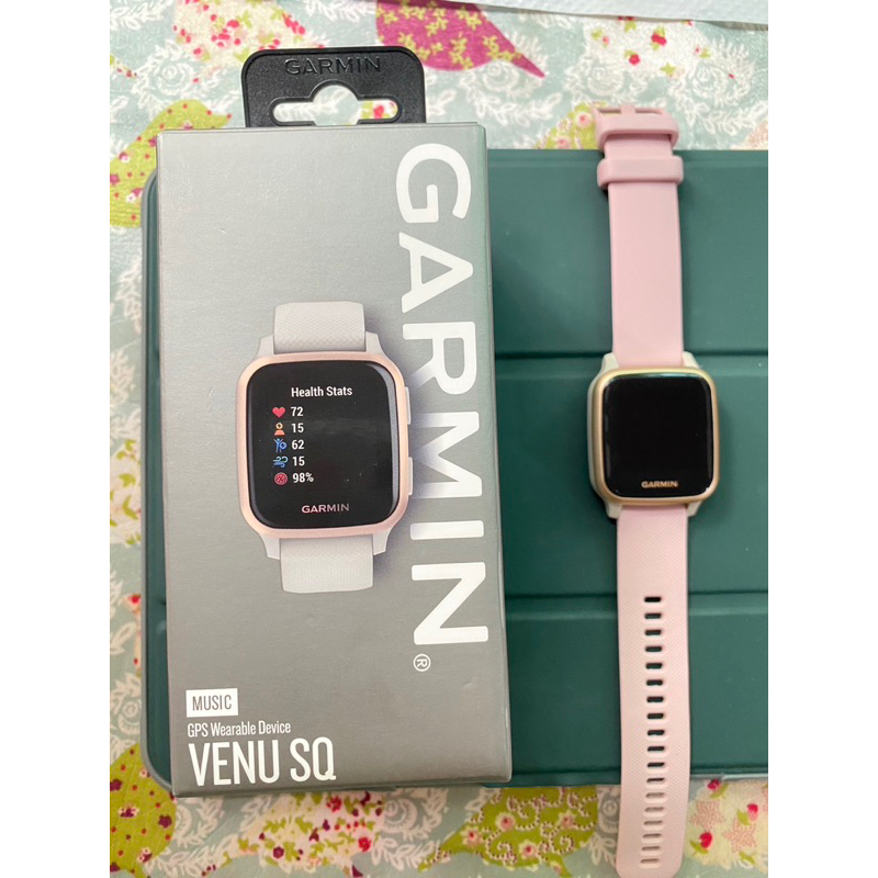 มือสอง  Garmin (การ์มิน) นาฬิกา Smartwatch รุ่u VENU SQ LIGHT SAND สภาพใหม่กิ๊ก แถมฟรีพร้อมสายและฟิล์ม