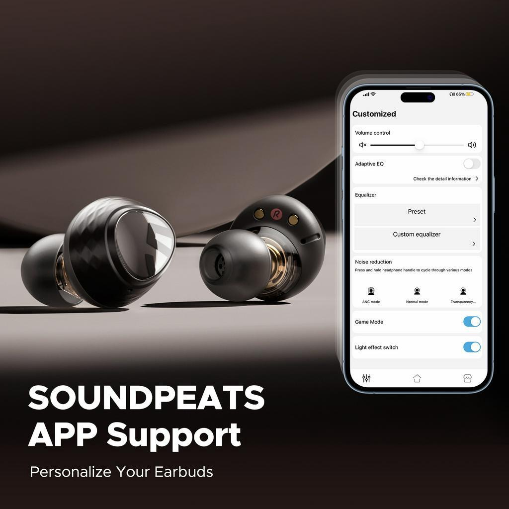 🇹🇭รับประกันศูนย์ไทย 1 ปี SoundPEATS Engine4 Hi-Res LDAC เชื่อมต่อได้ 2 เครื่อง 2 ไดรเวอร์ แบตอึด หูฟังไร้สาย Engine 4