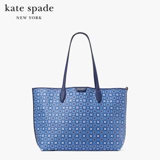 KATE SPADE NEW YORK SPADE FLOWER MONOGRAM COATED CANVAS SUTTON MEDIUM TOTE K9026 กระเป๋าถือ