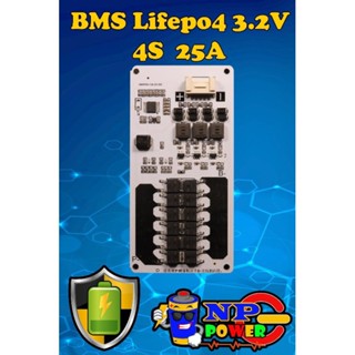 BMS LiFipo4 3.2V 4S 12-14V25A