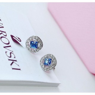 💎พร้อมส่งค่ะ💎✨ต่างหู SWAROVSKI Angelic Square Pierced Earrings Blue Rhodium plating