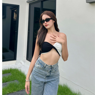 Twotone Tube Top เกาะอกสองสี (3017)