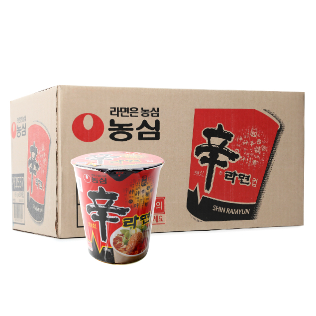 nongshim shin ramyun collection ชินรามยอน มาม่าเกาหลี cup and envelop 신라면 작은컵 큰컵 김치신라면 박스 판매 1box