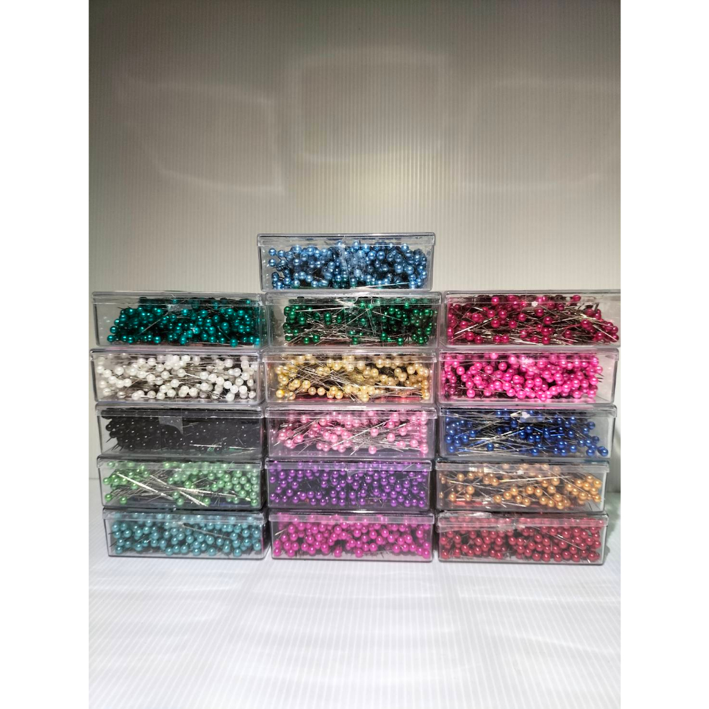เข็มหมุดหัวมุก 400 ตัว ตราเพชร DIAMOND FANCY-PIN