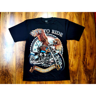 เสื้อยืด T-Shirt  สกรีนหน้า-หลัง ป้าย เสื้อเรืองแสง Size L